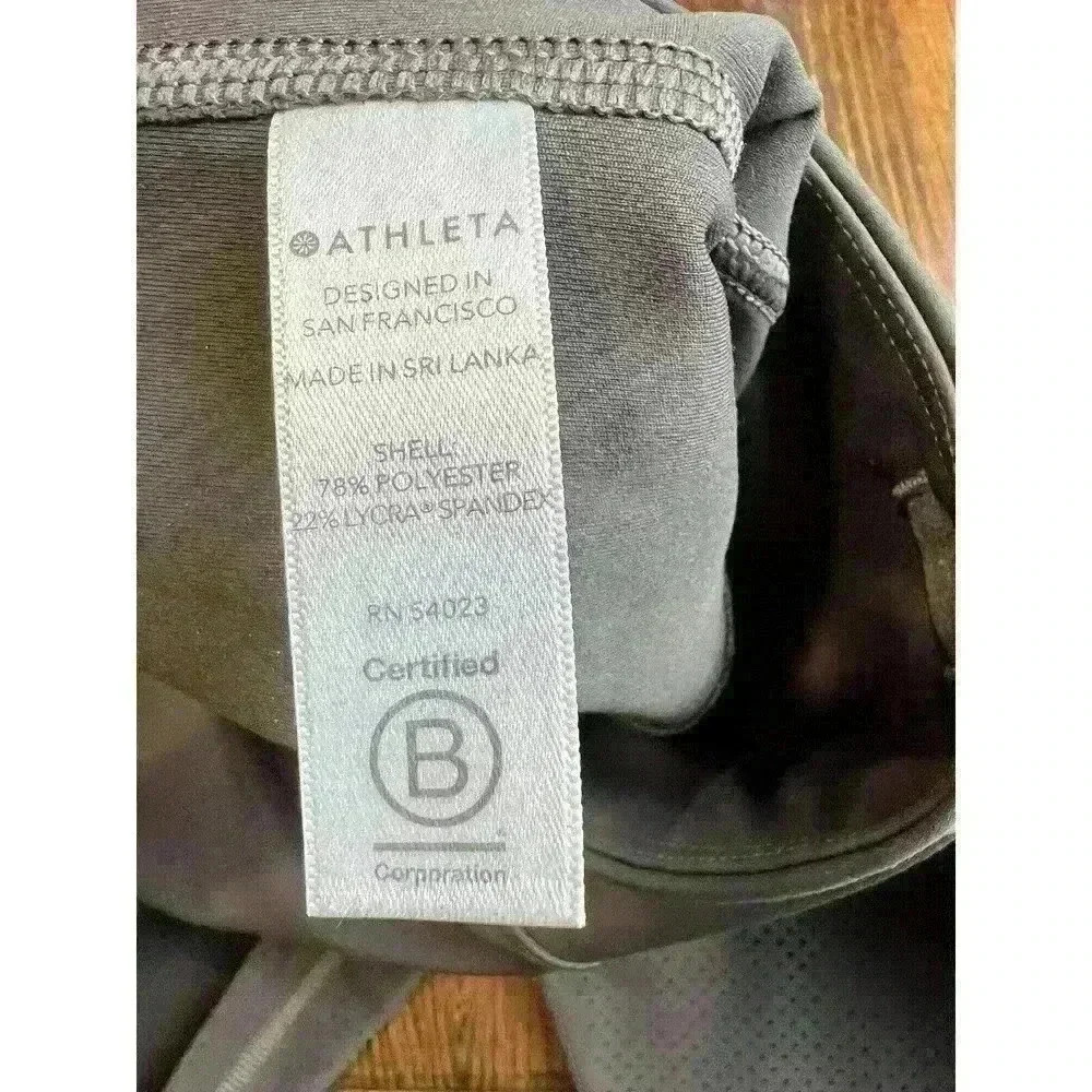 Athleta Persistence Laser Cut 7/8 Yoga Leggings Size Medium Brown - Picture 12 of 12